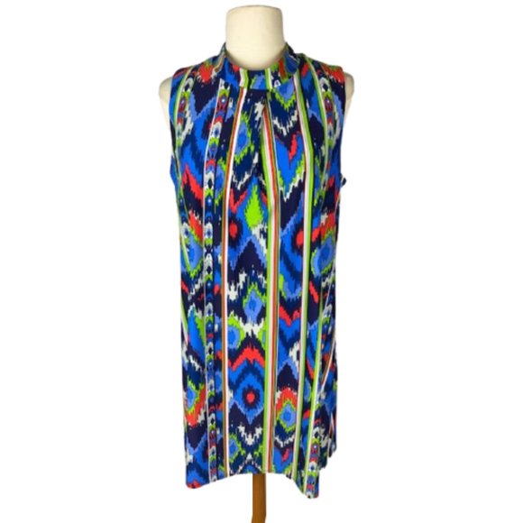 Jude Connally Willow Ikat Shift Dress NWT L